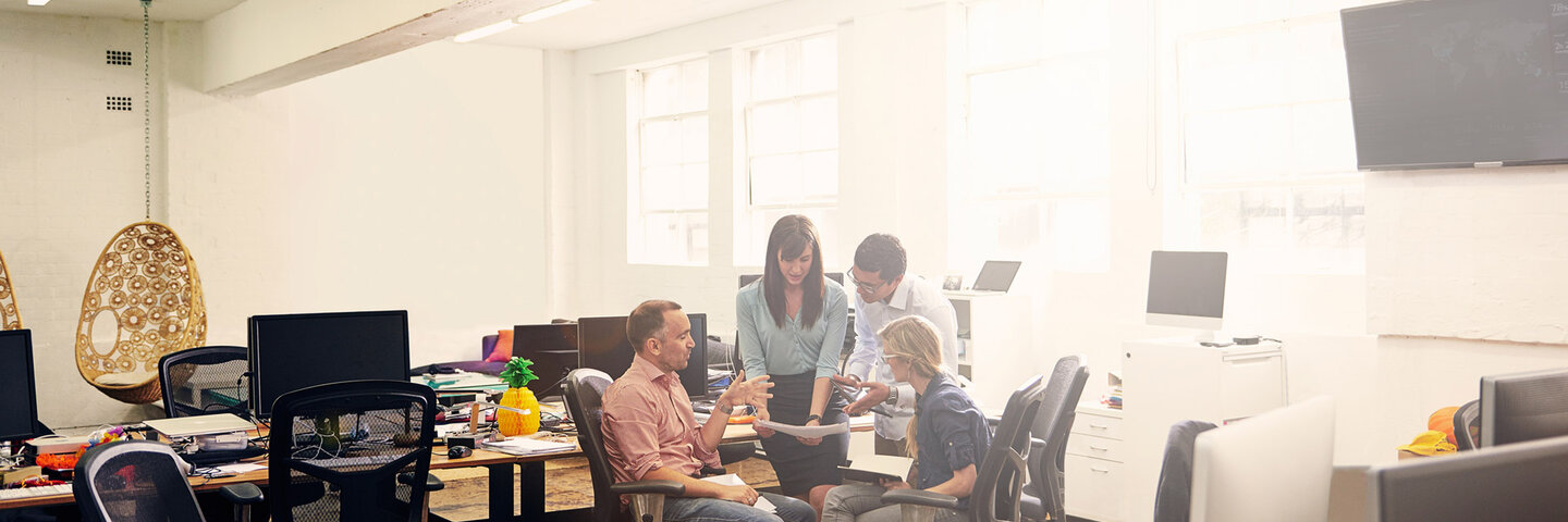 business team in office