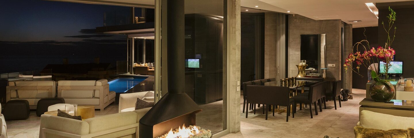 contemporary interior of an upscale home