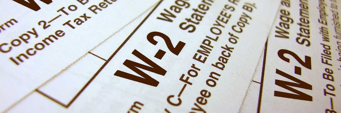 W-2 Form for Employee​ Wages