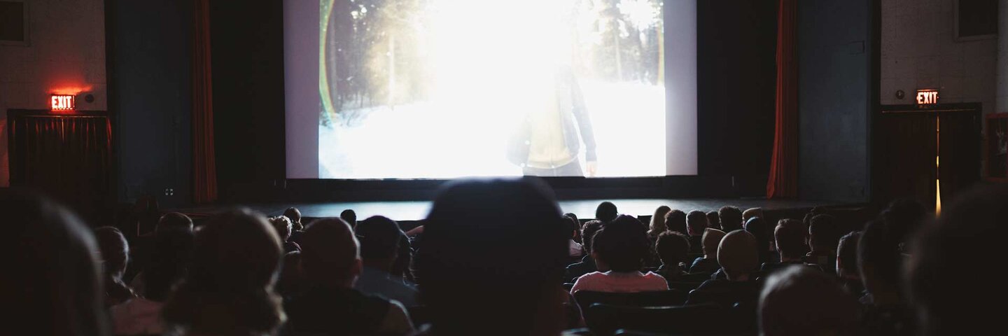 inside a movie theater