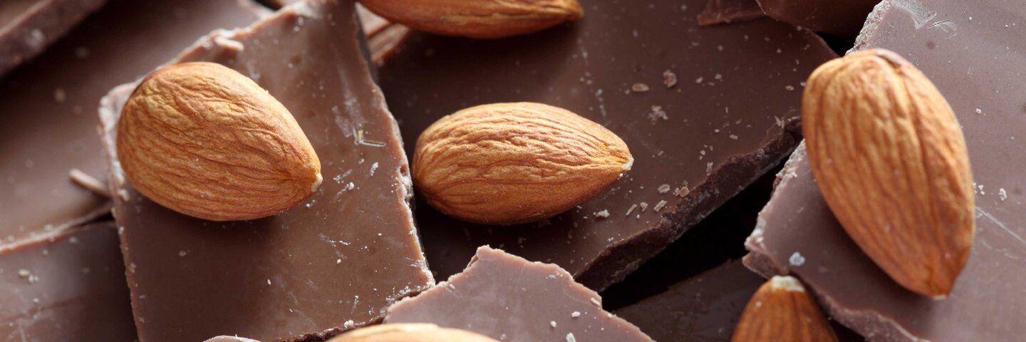 Chocolate and almonds