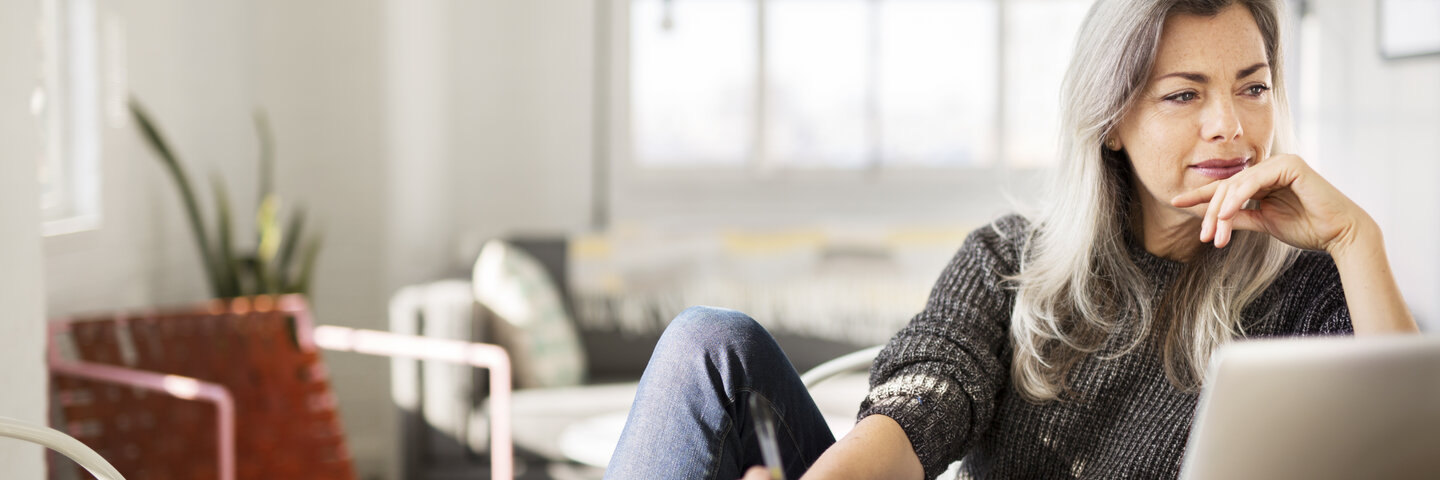 writer working at home