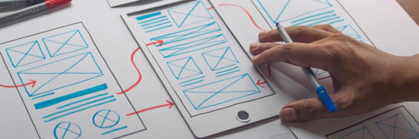mobile wireframes