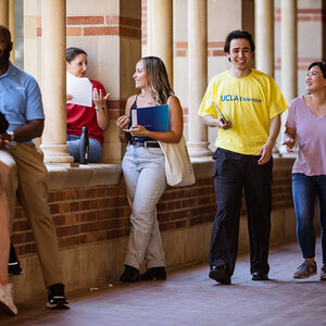 group of students on campus
